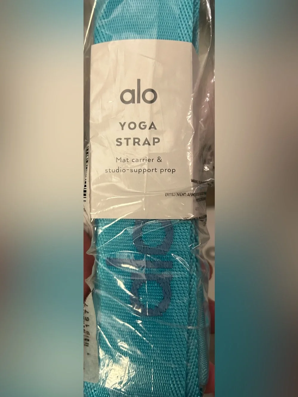 ALO Uplifting Yoga Block & Yoga Strap in Aqua